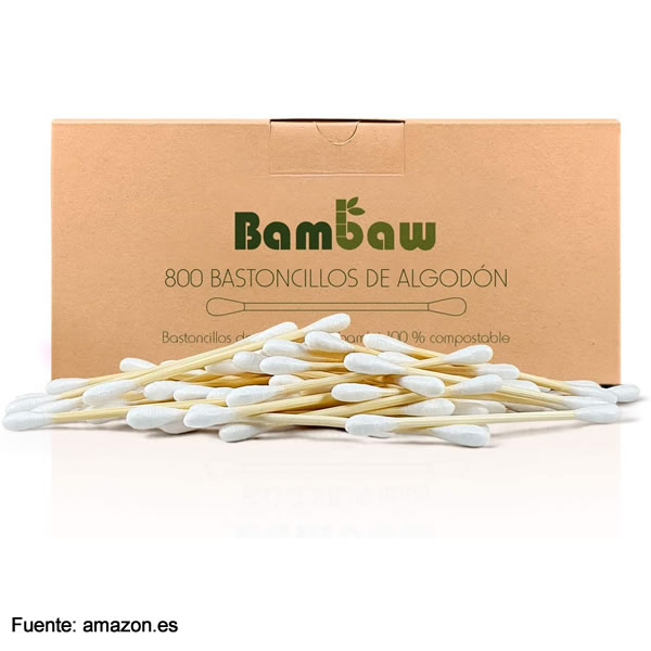 Imagen de Bastoncillos para Oídos de Bambú