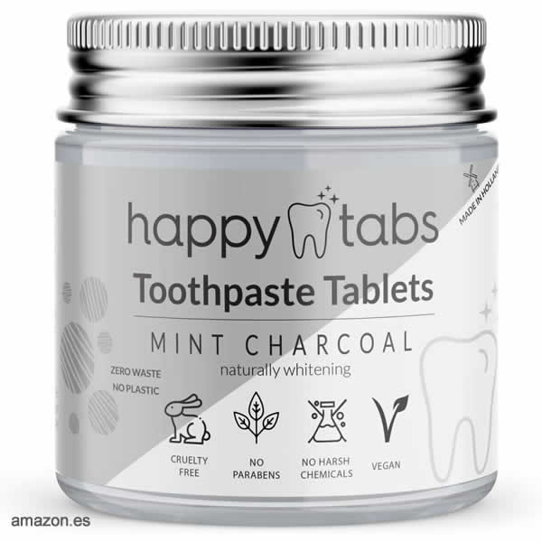 Pasta de dientes en pastillas Happy Tabs Mint Charcoal