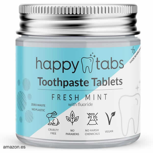 Pasta de dientes en pastillas Happy Tabs Fresh Mint